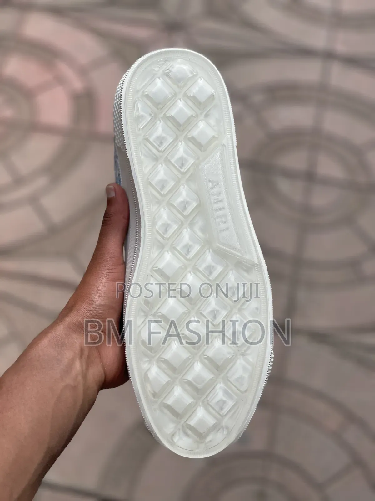 New Amiri Skel Top Hi Light Blue High-Top Sneakers (Free Delivery )