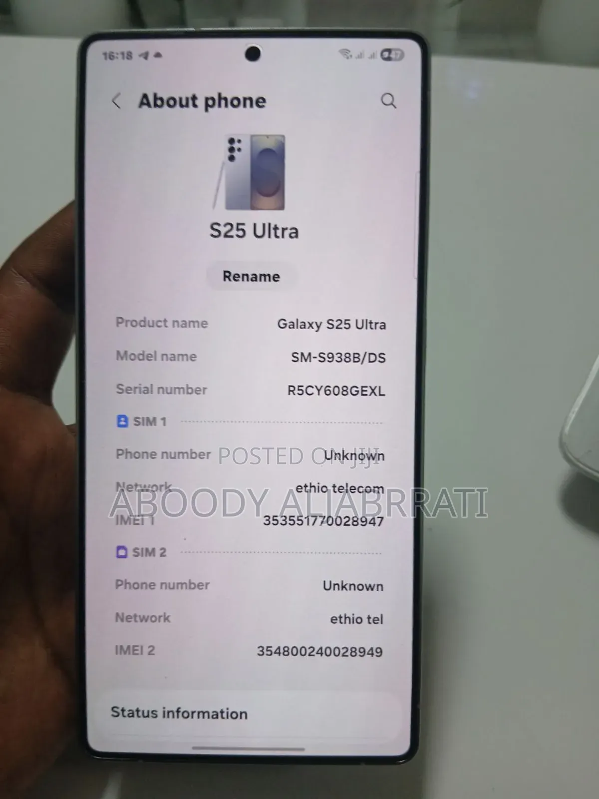 New Samsung Galaxy S25 Ultra 256 GB Gray