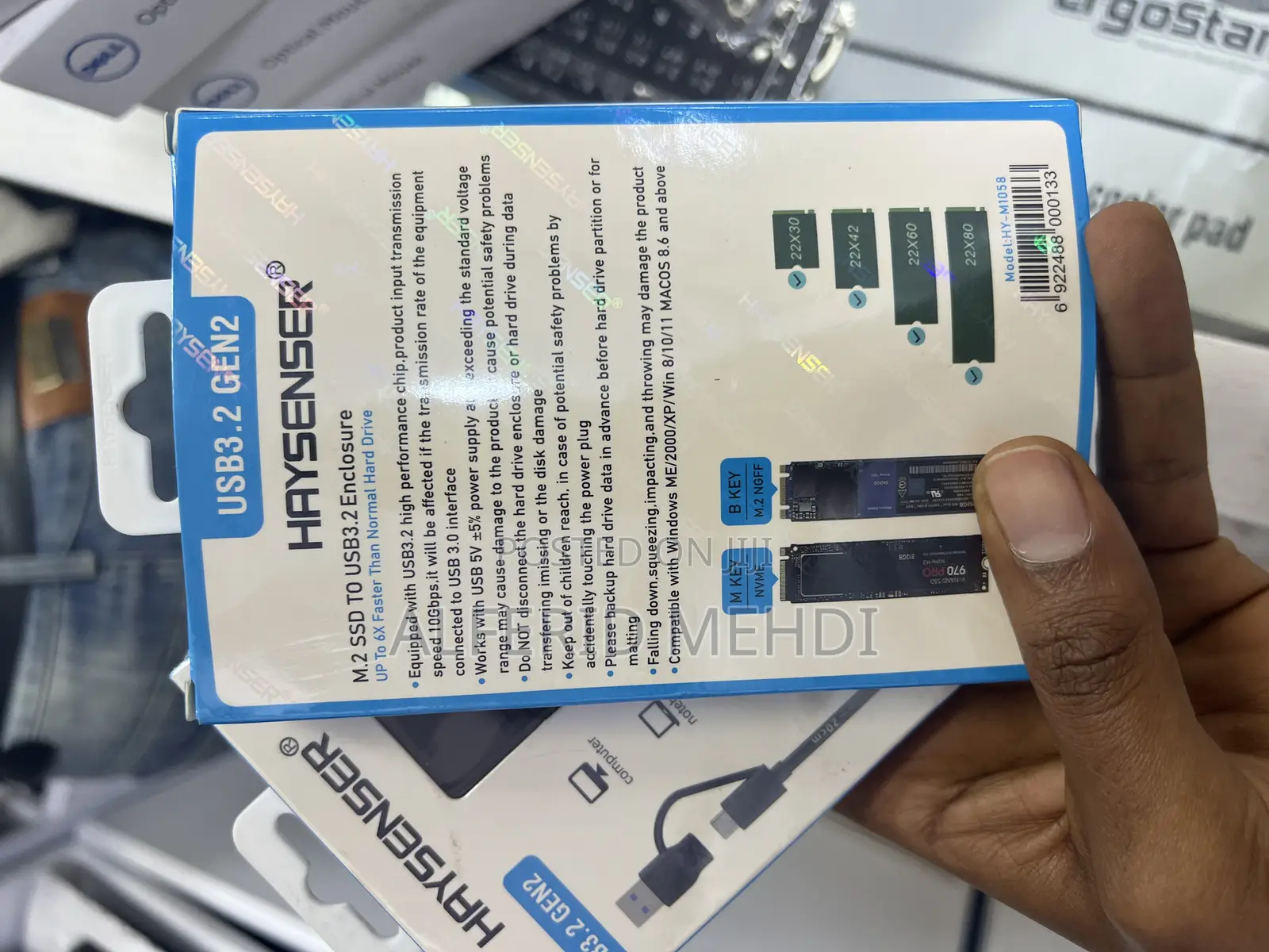 Heysenser Gen2 M.2 SSD Enclosure for Nvme and NGFF