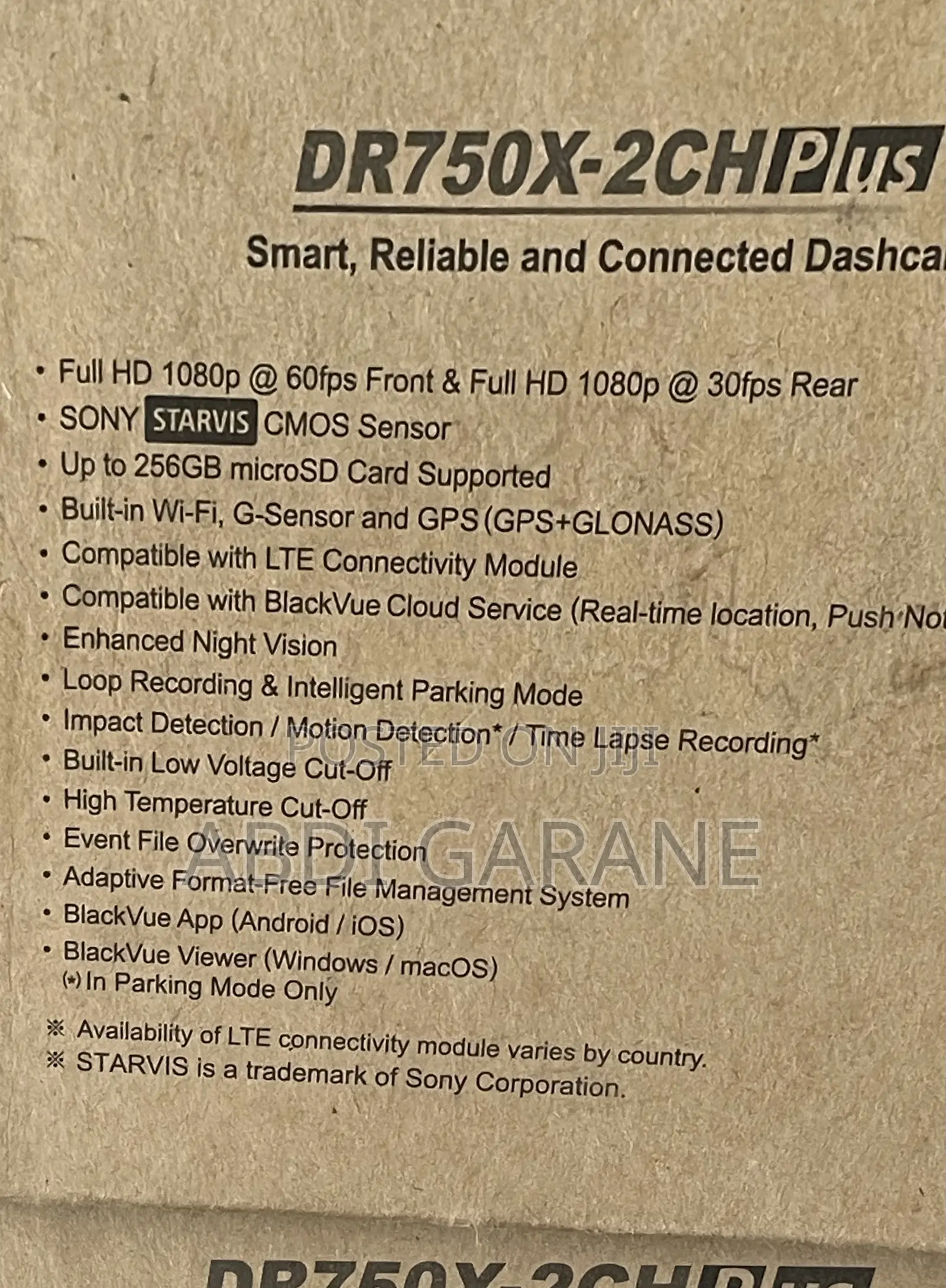 Blackvue Dr750x-2ch Plus 32gb.