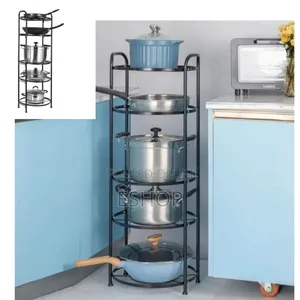 Slim 5-Tier Steel Storage Cart for Small Spaces