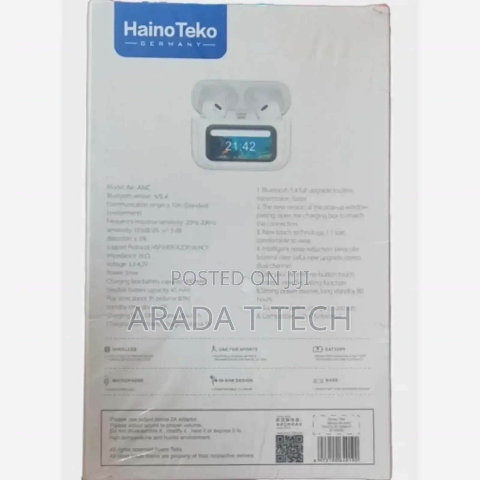 Haino Teko Real Anc Wireless Earbuds.