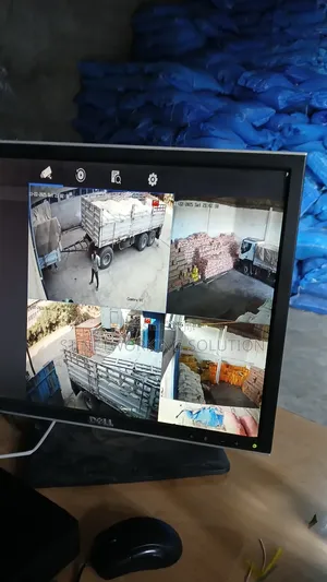 Cctv Security Camera And Danger Fence