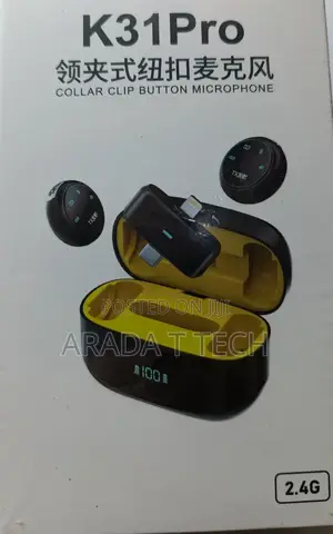 Pro Collar Clip Button Wireless Microphone