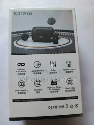Pro Collar Clip Button Wireless Microphone