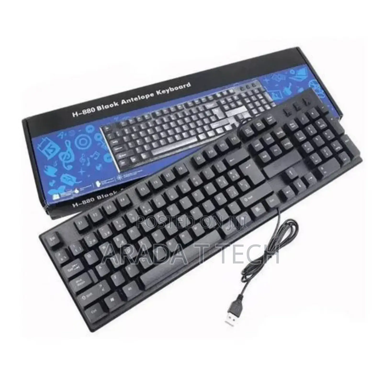 Hp H-880 Black Antelope Wired Keyboard.