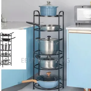 Photo - 5-tier Mobile Storage Rack For Pots And Pans