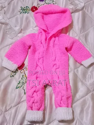 Hand Made Knitted Baby Ramper