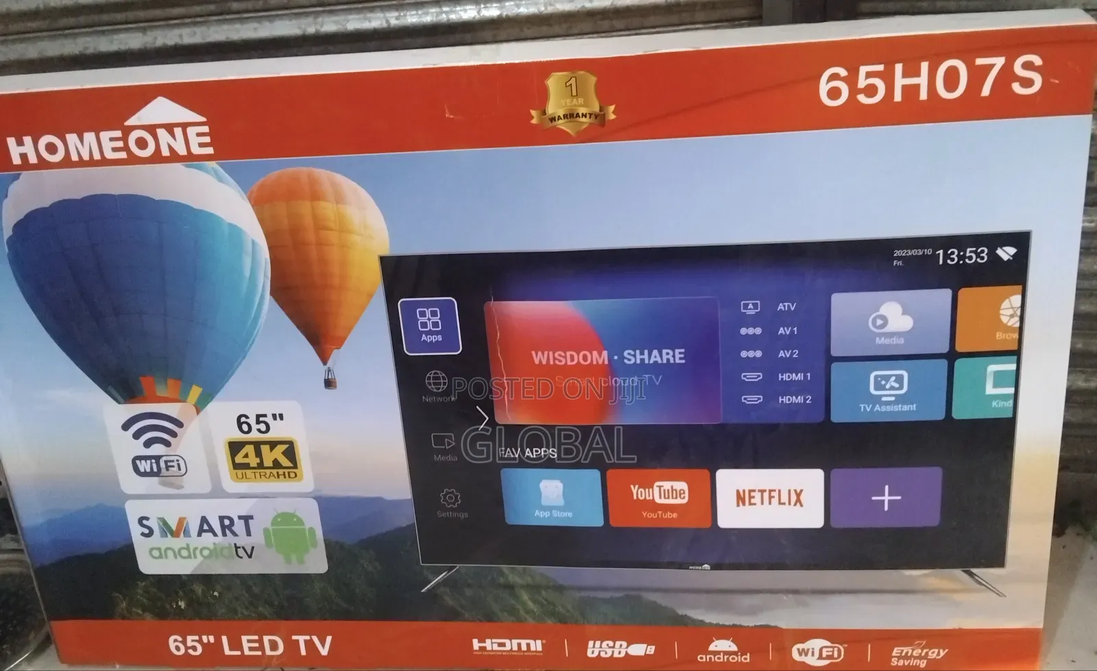 Homeone 65"Inch Led Tv