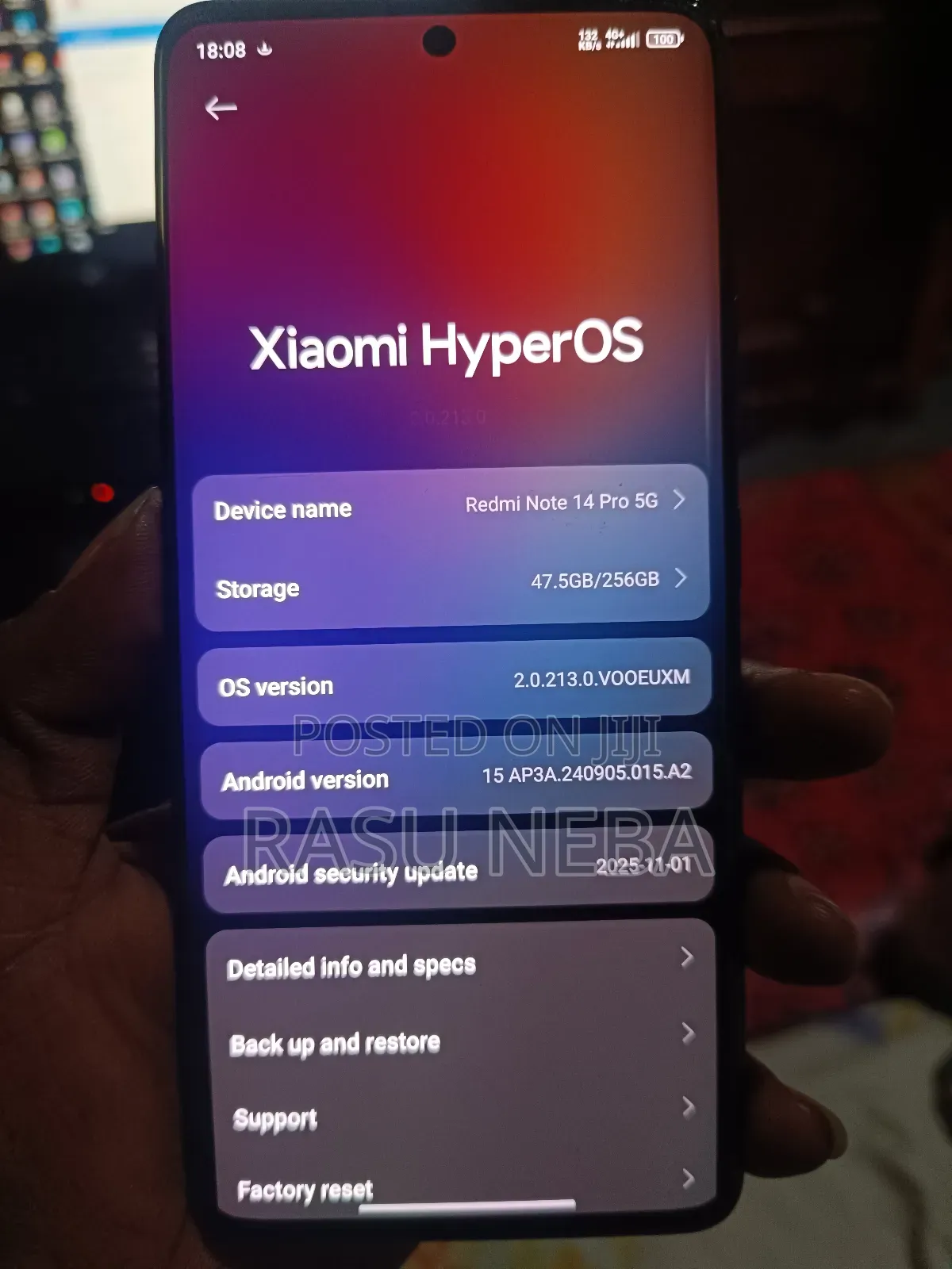 New Xiaomi Redmi Note 14 Pro+ 5G 256 GB Black