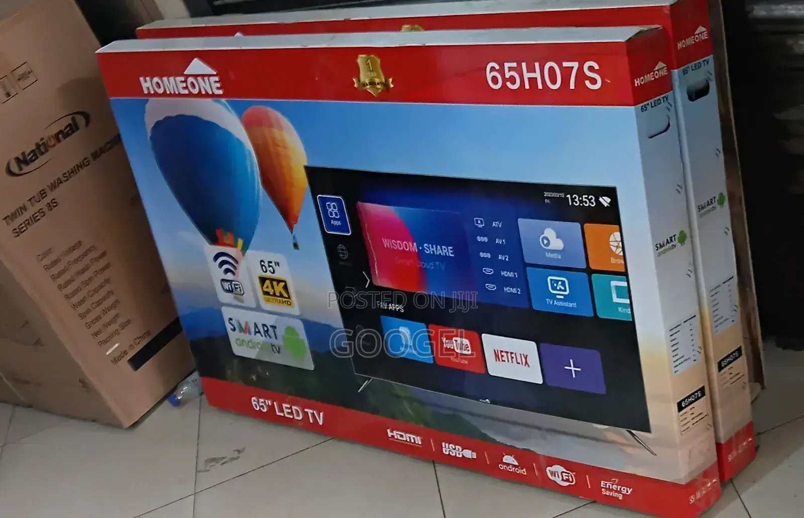 Home One 65 Inch New 2025 Model Smart TV