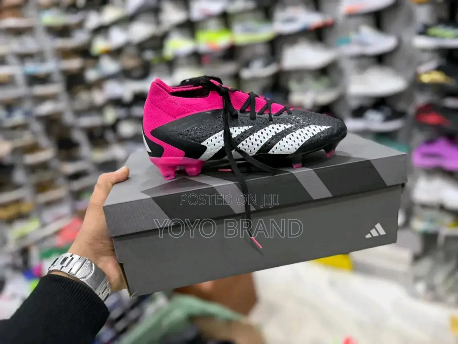 Adidas Predator Accuracy .2 Black Pink Soccer Cleats