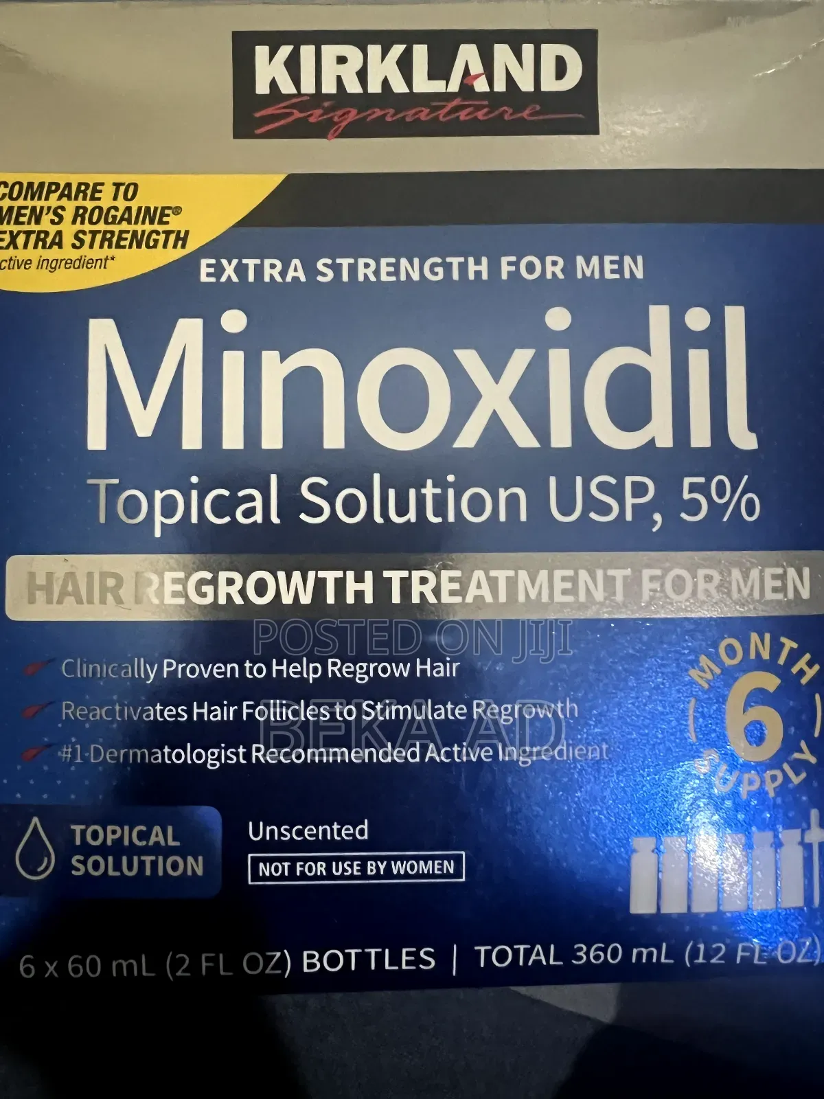 5% Minoxidile for Beard and Hair