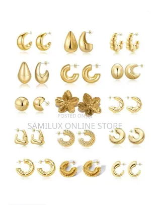Photo - Gold Plated Stainless Steel Earrings