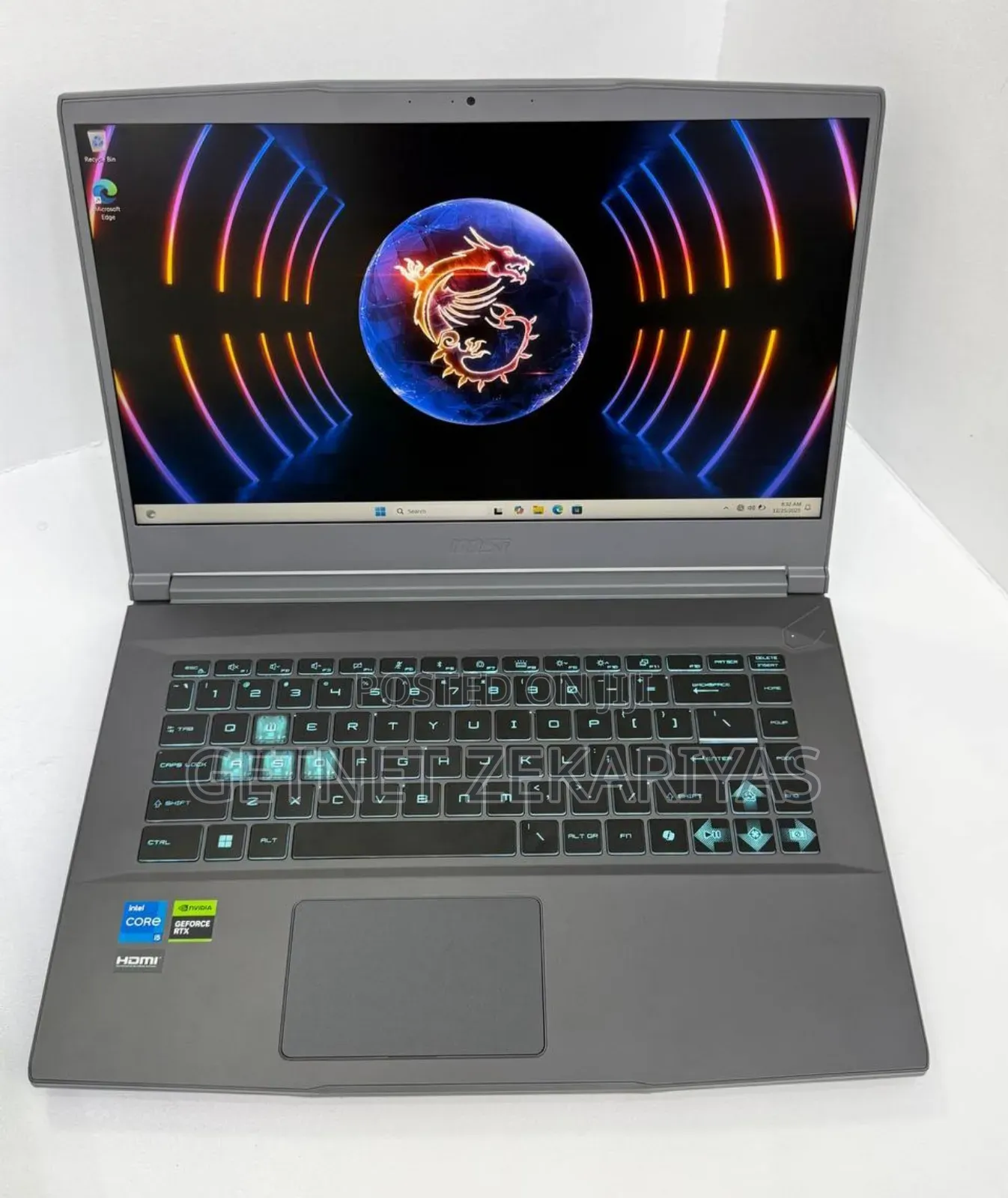 New Laptop MSI GF75 Thin 16GB Intel Core I5 SSD 512GB