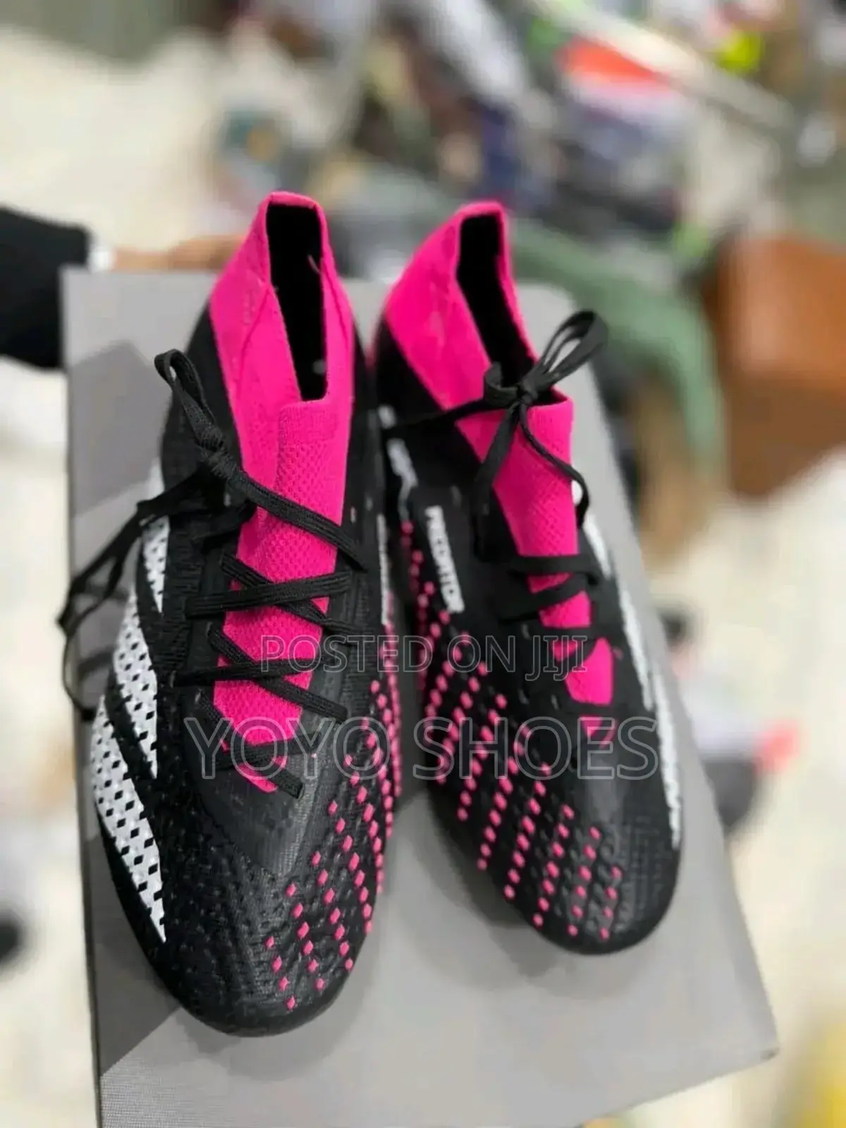 Adidas Predator Accuracy .2 Black Pink Soccer Cleats