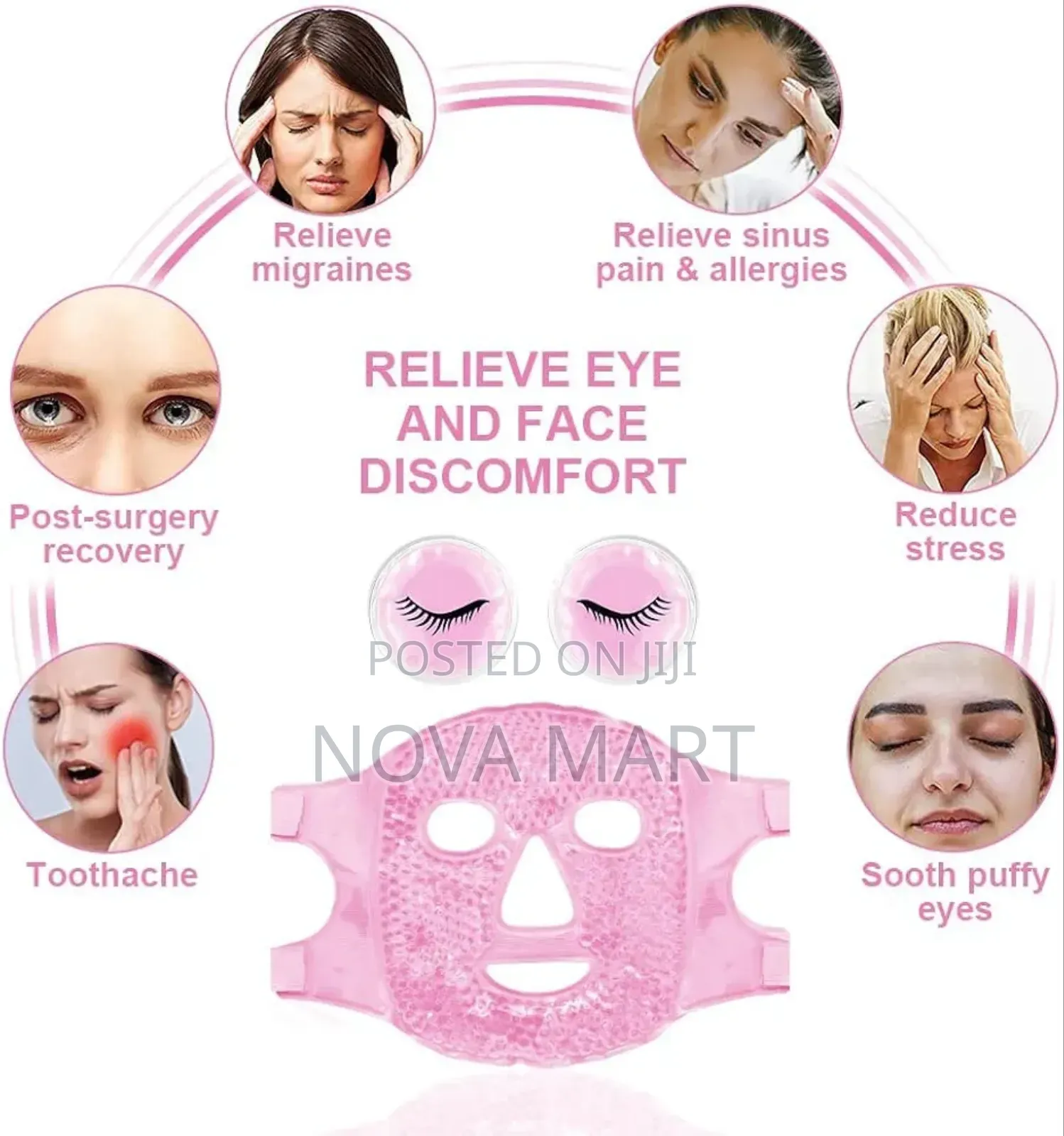 Ice Cooling Face Mask