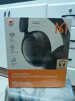 ➢Mcdodo Long-Lasting Active Noise Head Phones ➢Free Delivery 1 Years