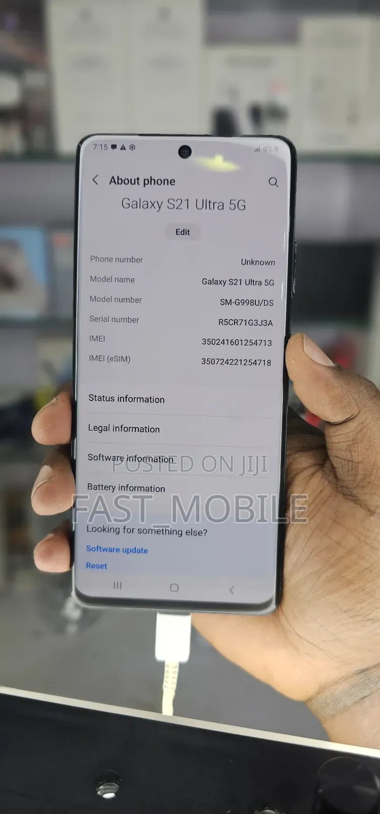 New Samsung Galaxy S21 Ultra 5G 256 GB Black