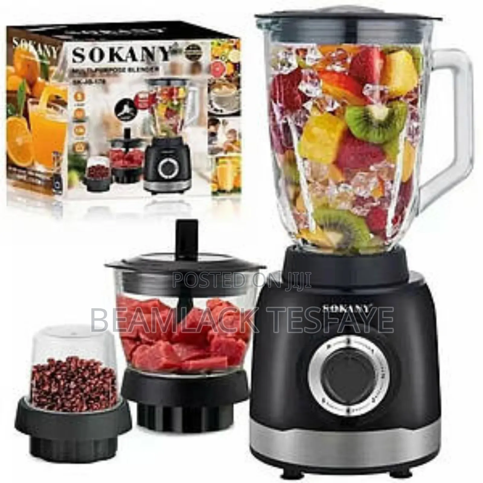 1000w Blender Sokany 3 In1 Multi-Purpose Blender