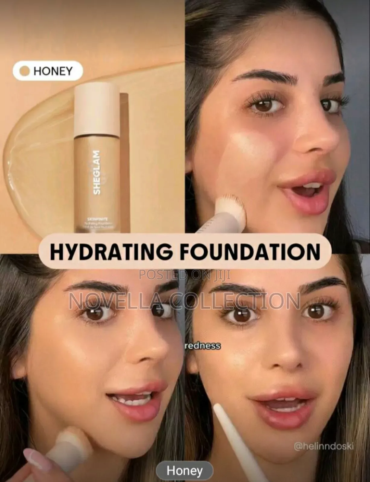 Sheglam Hydrating Foundation-Honey Flawless Coverage Invisible Pore