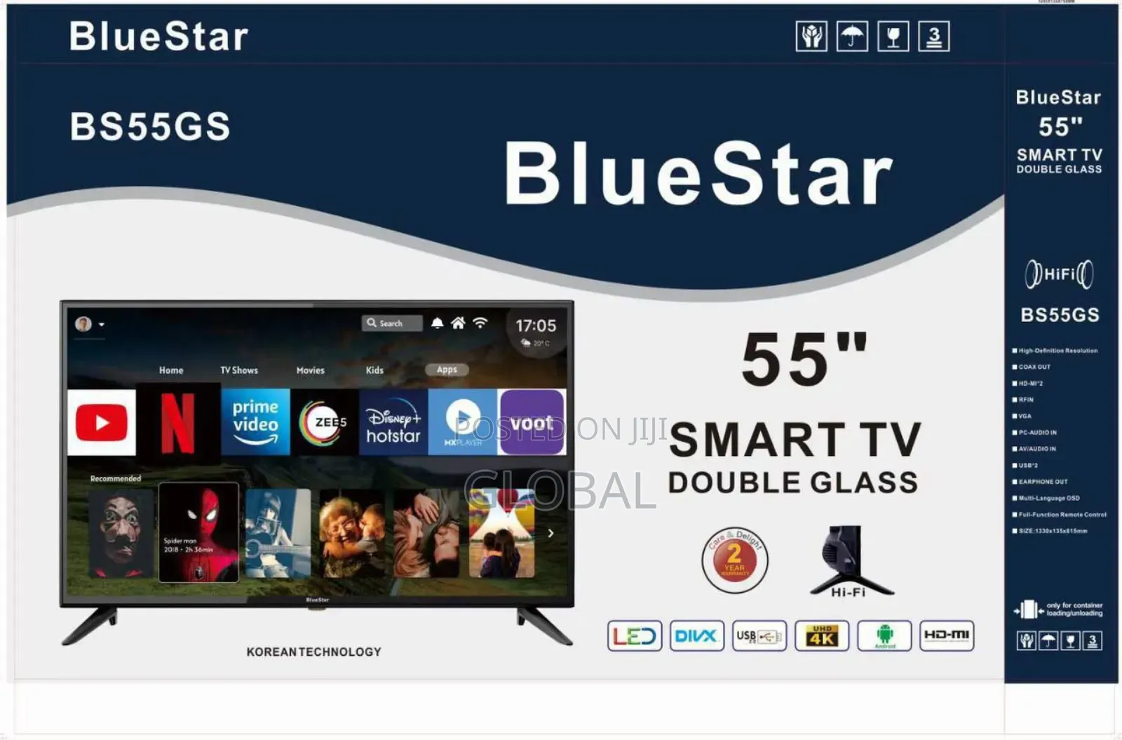 Bluestar 55 Smart T Double Glass