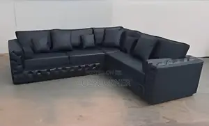 Mesmerizing Full Leather L Shape Sofa. ሌዘር ሶፋ