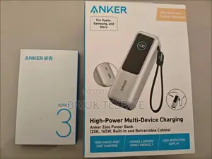 Anker Laptop Power Bank (25k, 165w, Built-in And Retractable Cables