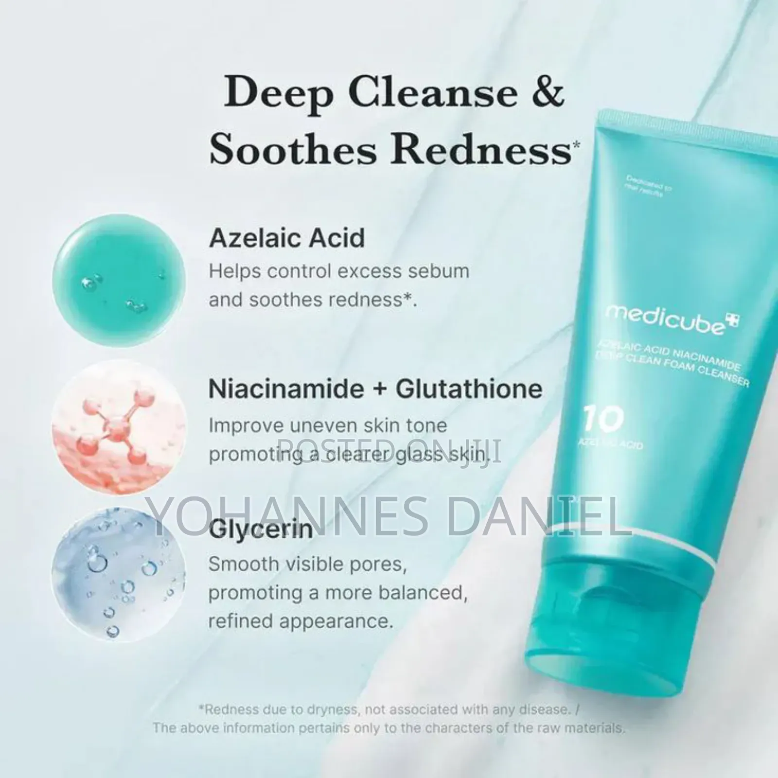 Medicube Azelaic Acid Niacinamide Deep Foam Cleanser