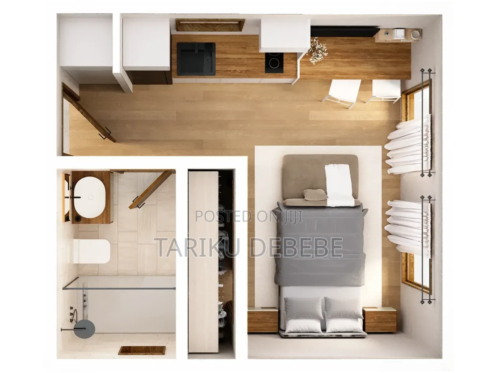 Furnished 1bdrm Condo in Yeka for sale