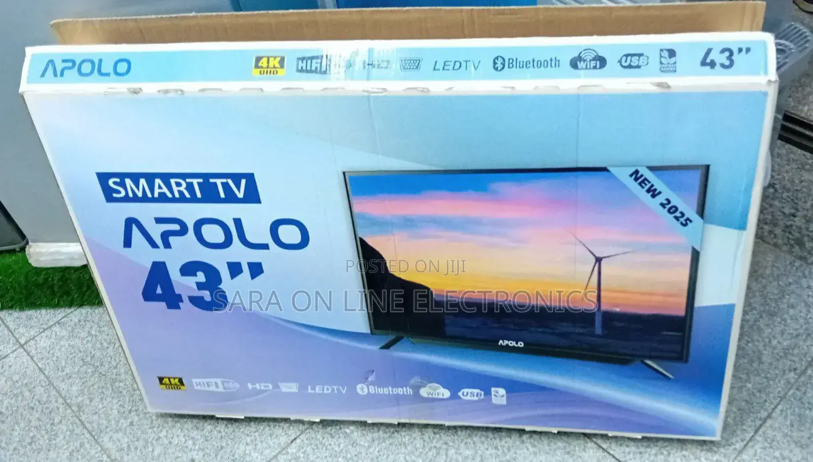 Apolo 43"inches Led Smart Android Tv *New Model * Free Delivery