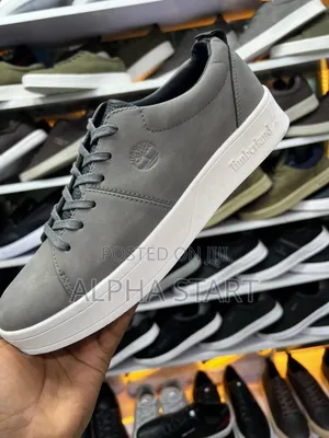 Timberland Flat Lather Sneakers for Man' Made in Vietnam for Graycolor