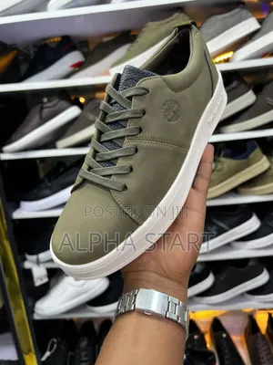 Timberland Flat Lather Sneakers for Man' Made in Vietnam for Graycolor