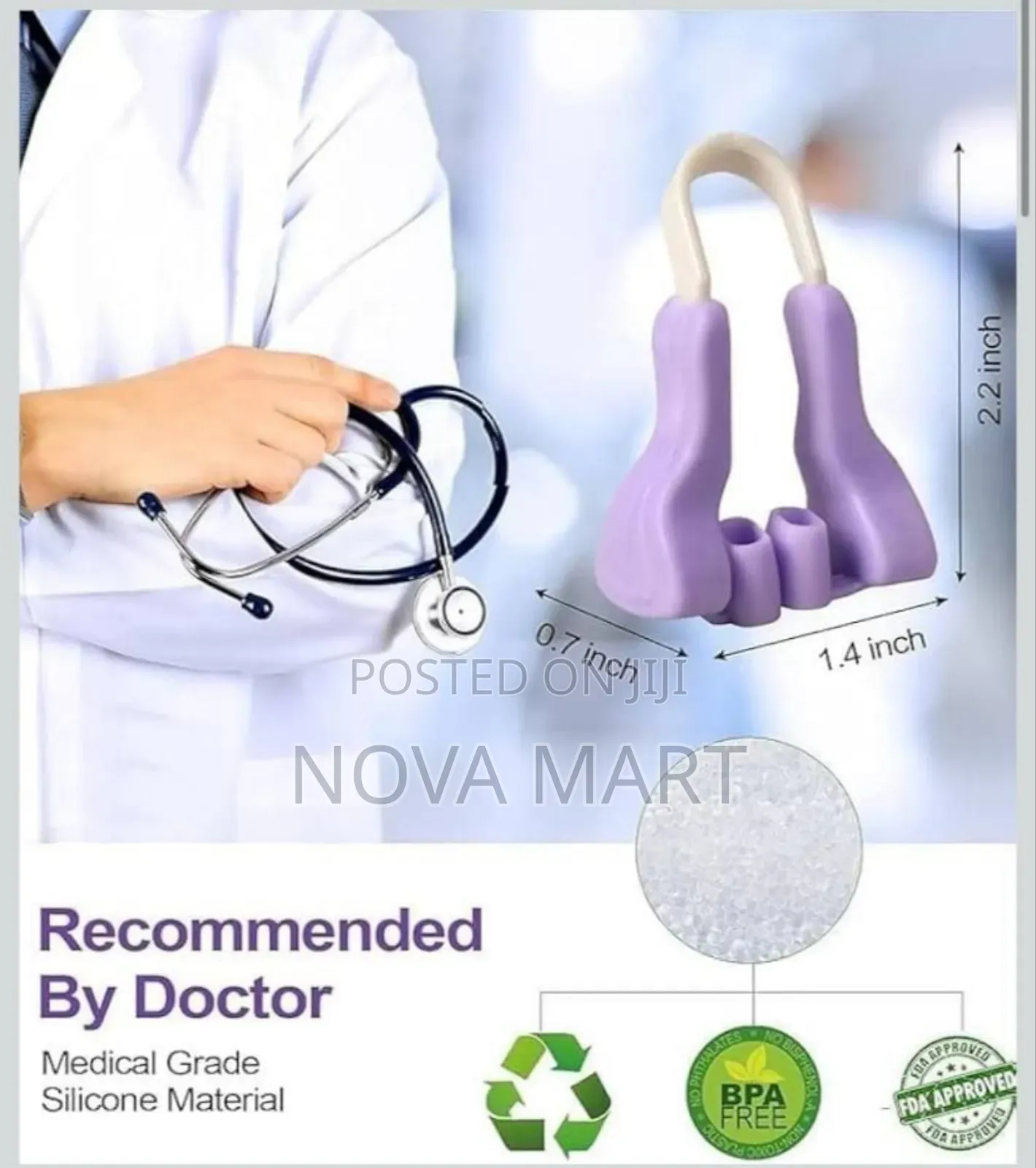 Silicone Nose Shaper Clip