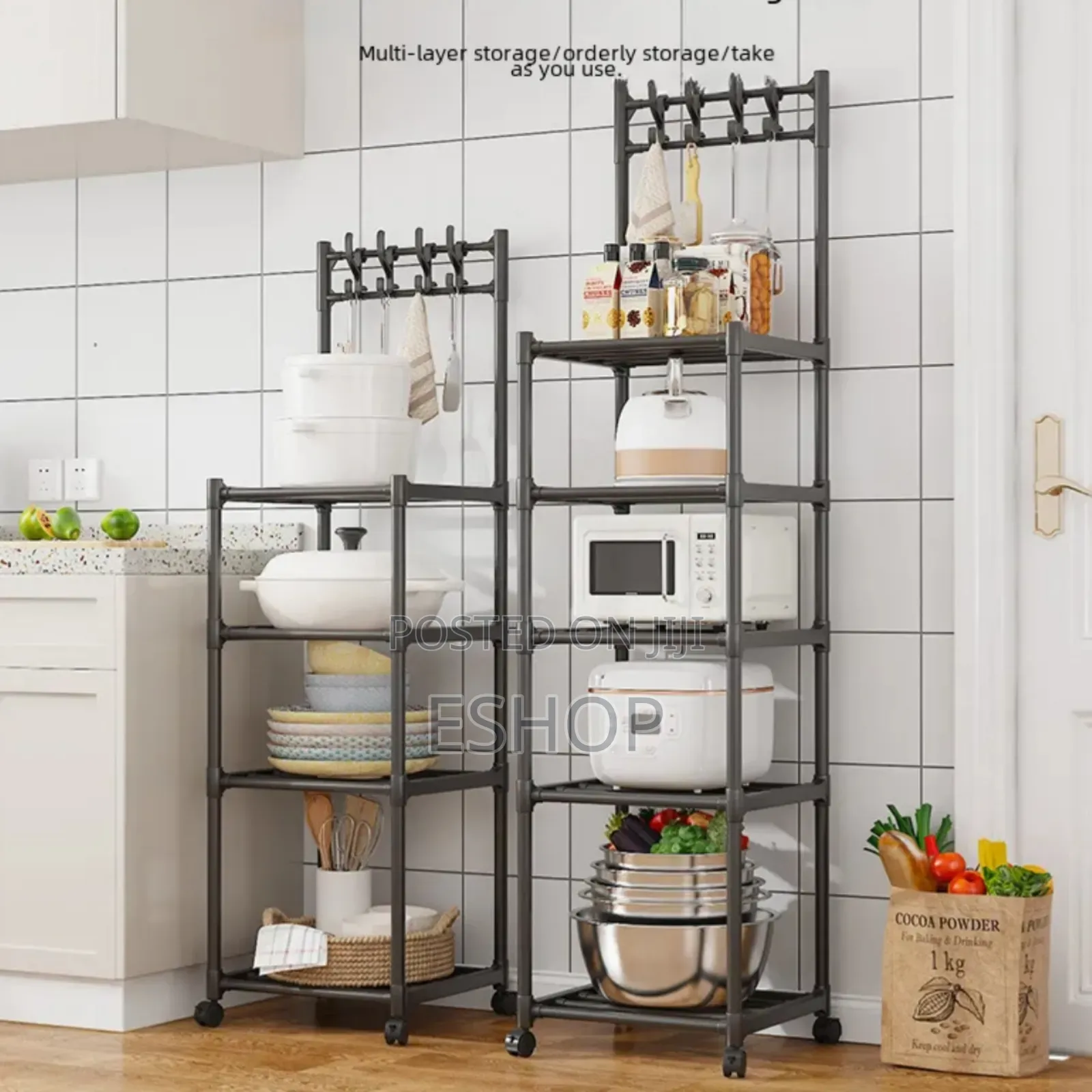 Slimline Rolling Rack For Small Spaces