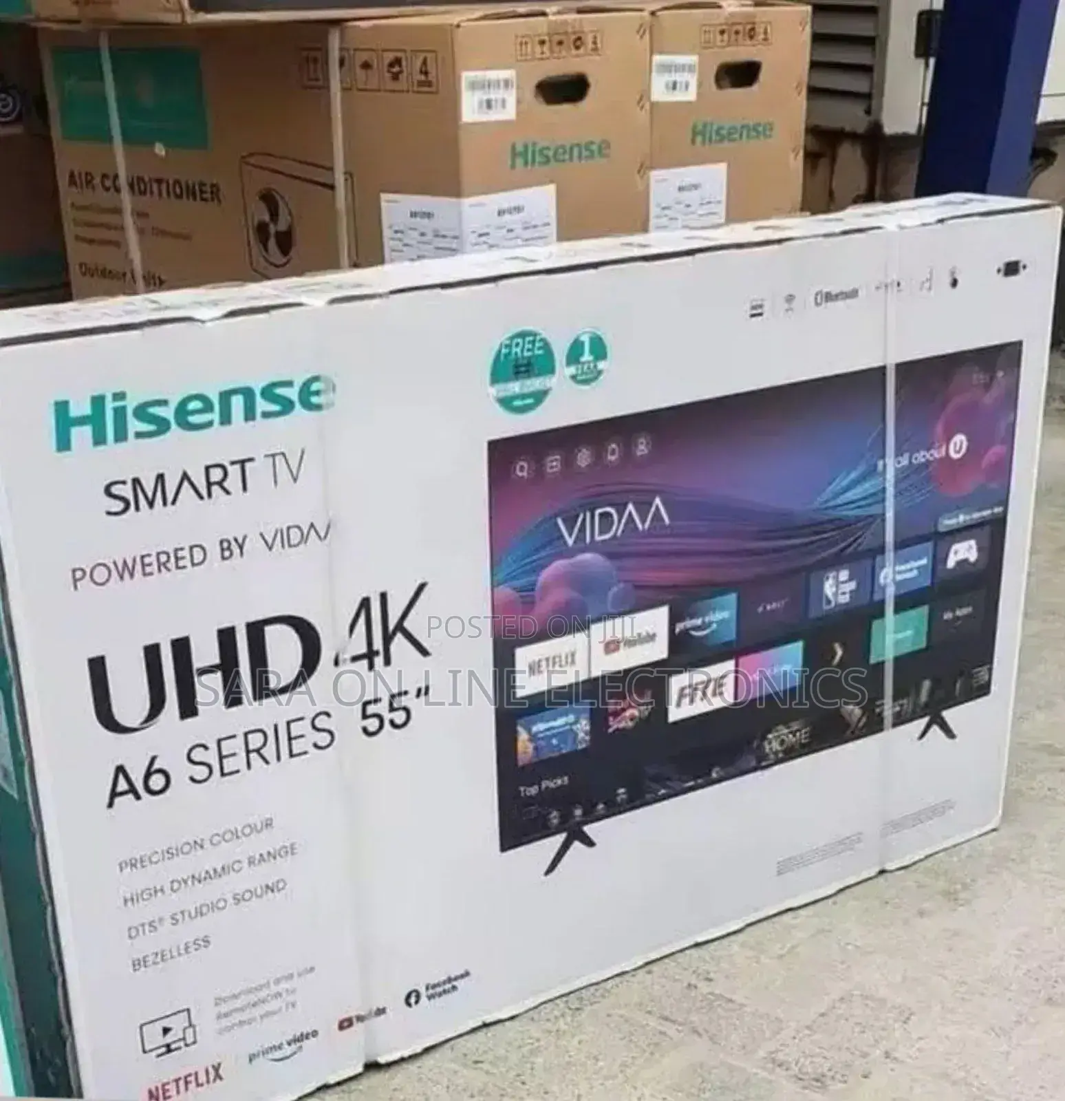 Hisense 55" A6series Uhd Smart Tv *New 2025 * Free Delivery
