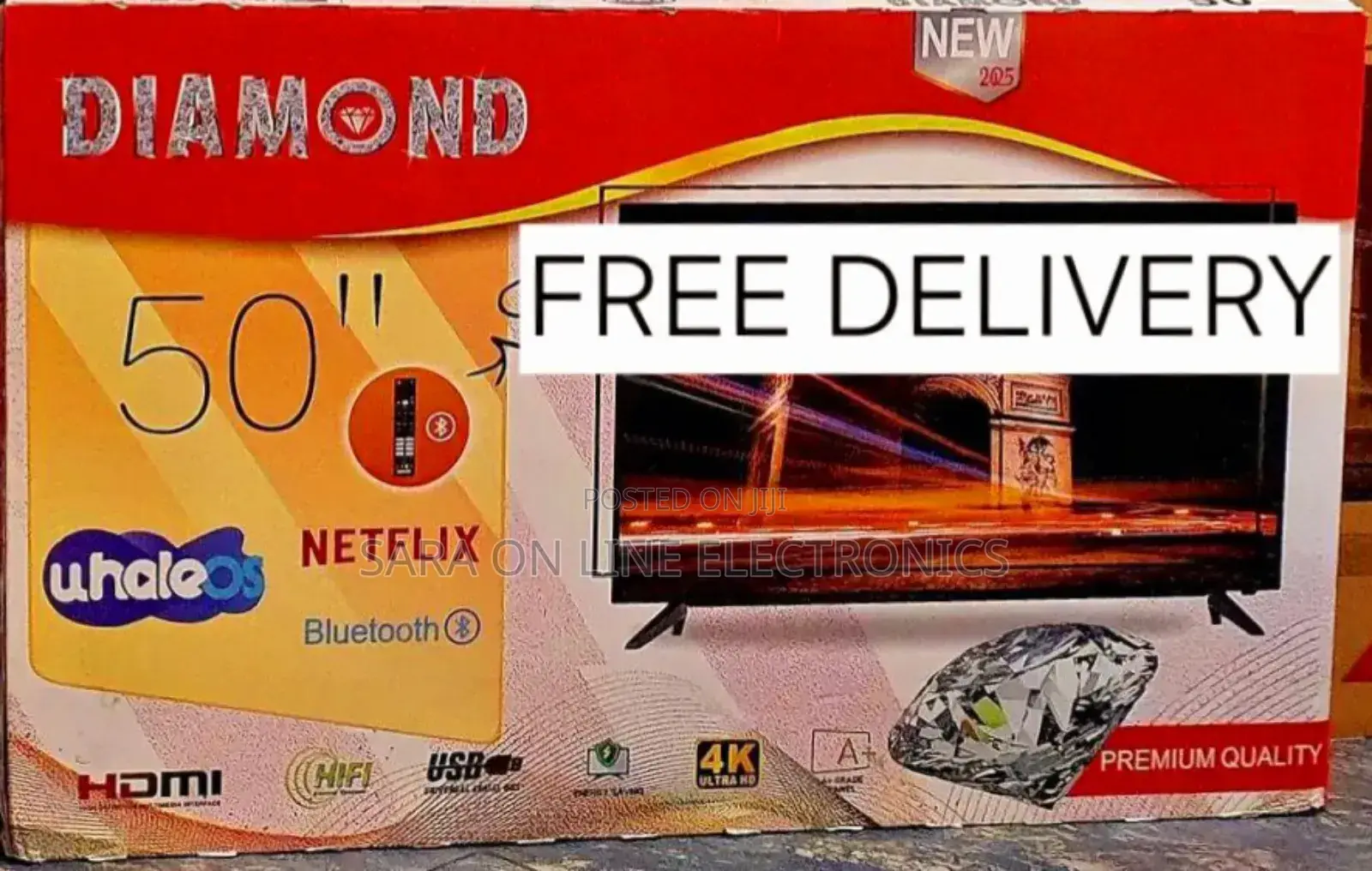 👌💥Diamond 50" Uhd Smart Android Tv💥 10year Warranty💥