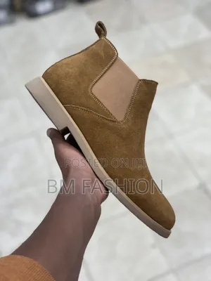 Men's Tan Suede Chelsea Boots (Holiday Price Offer) With Free Delivery