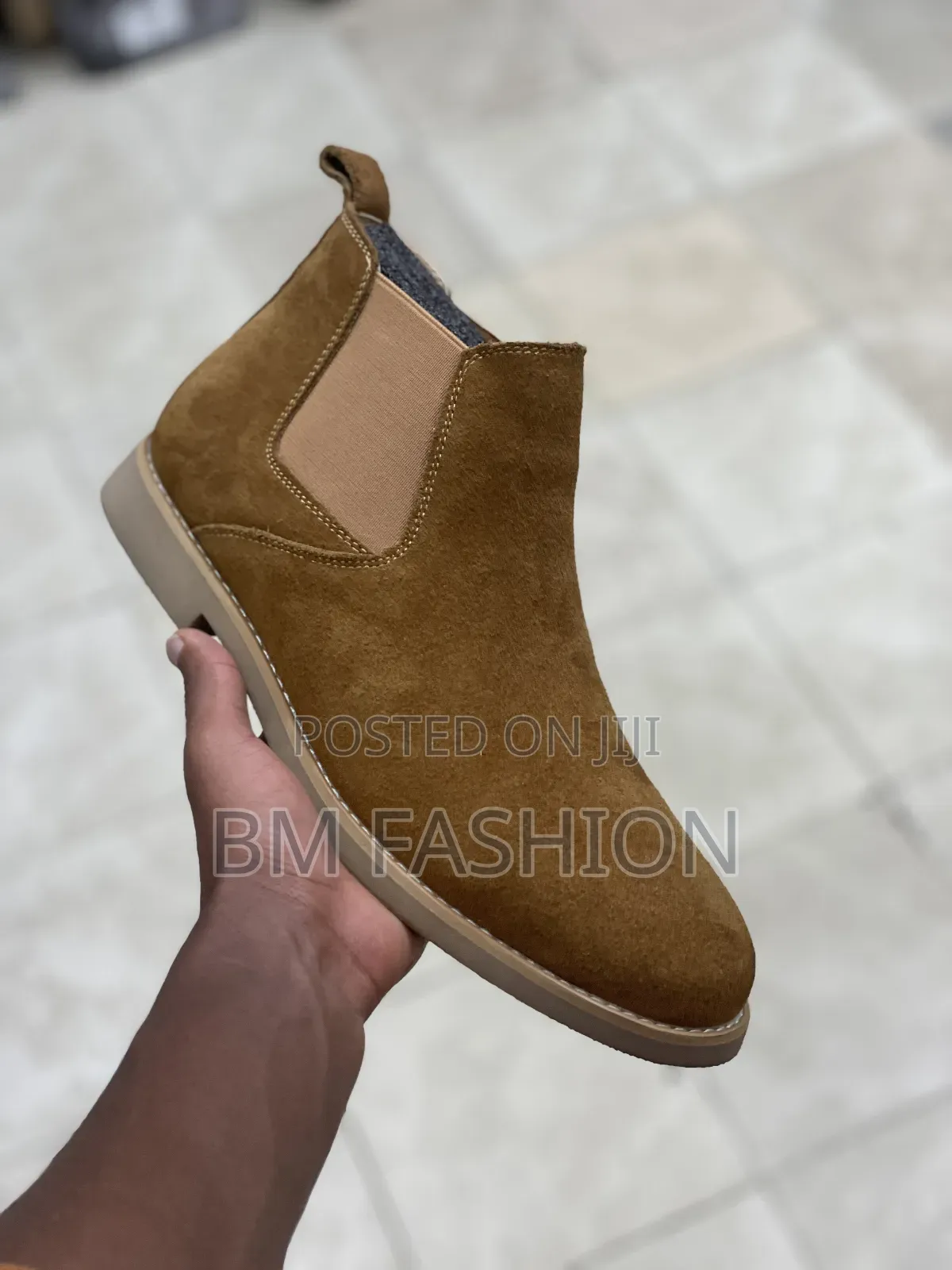 Men's Tan Suede Chelsea Boots (Holiday Price Offer) With Free Delivery