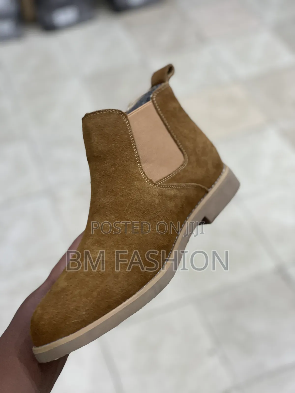 Men's Tan Suede Chelsea Boots (Holiday Price Offer) With Free Delivery
