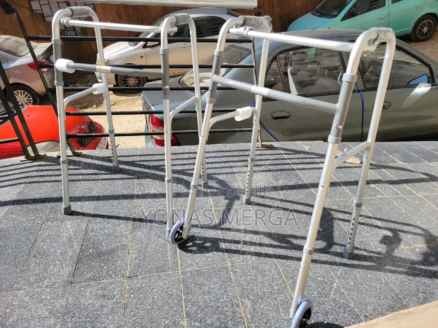 Folding Walkers Two - Buttom Folding Walker ‧Sponge or PVC Handgrips
