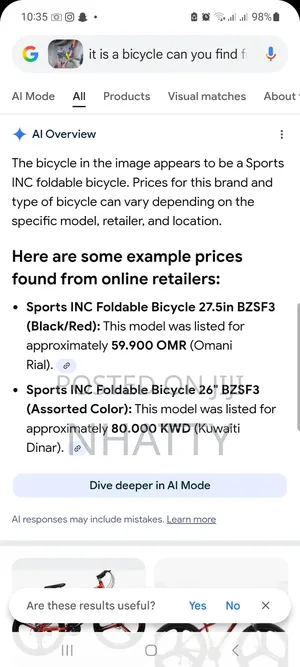 Sport Inc Foldable Bicycle