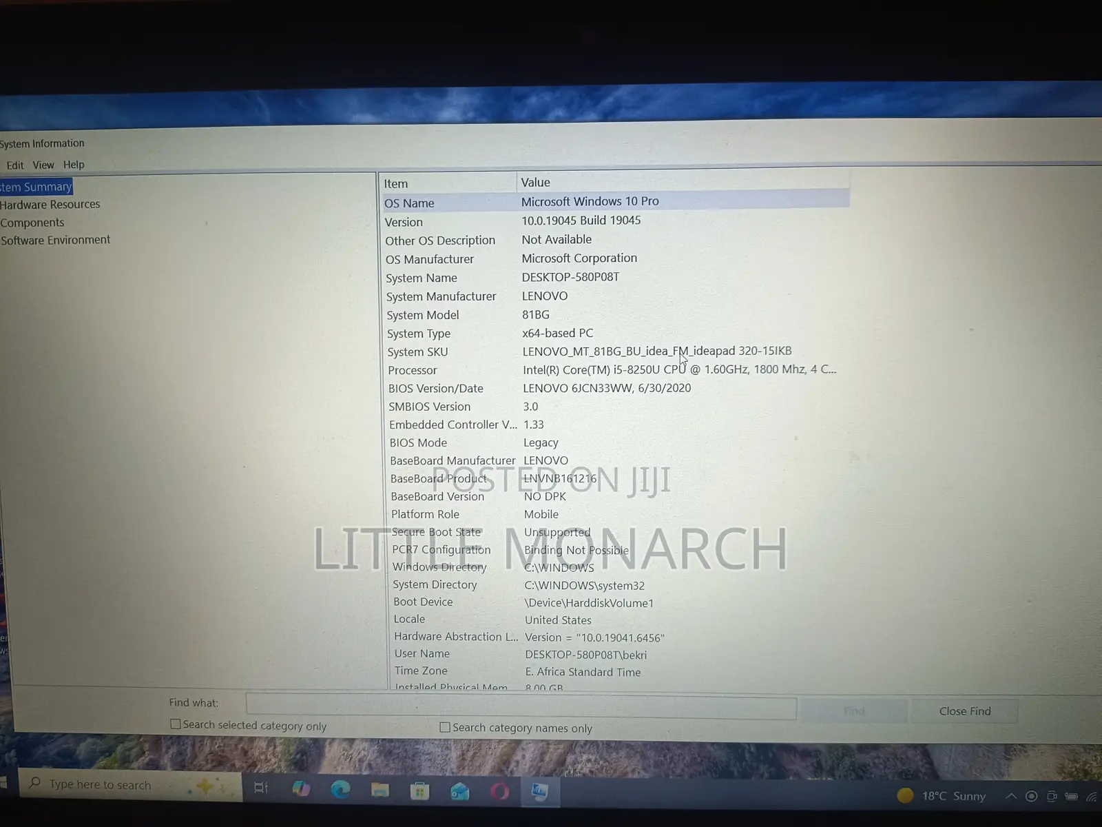 Laptop Lenovo IdeaPad 320 8GB Intel Core I5 HDD 1T