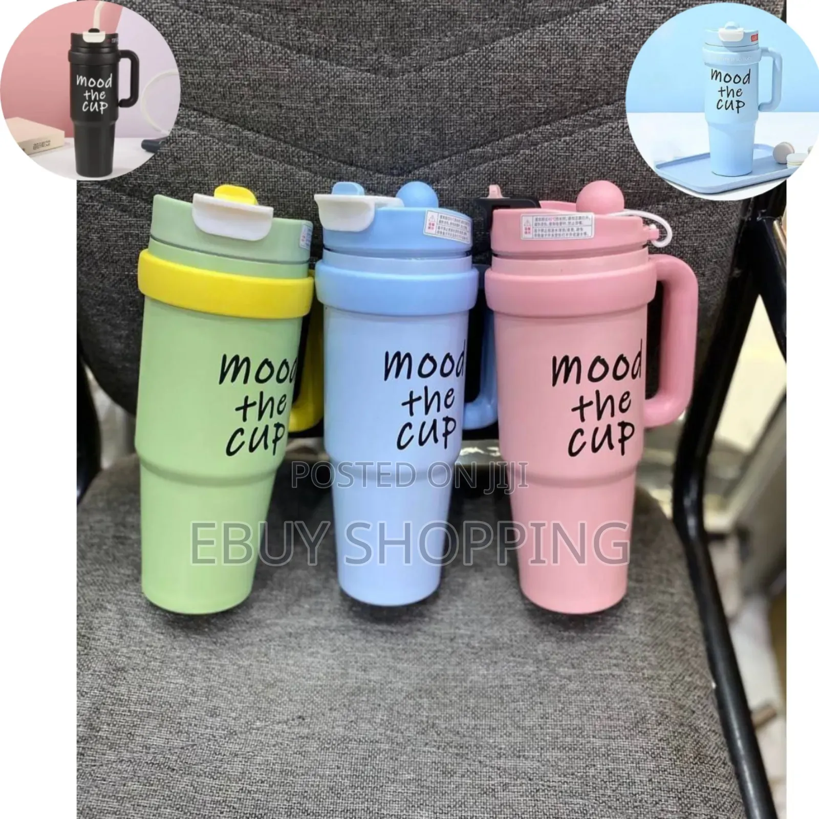 Double-Wall Stainless Steel Tumbler With Carry Handle