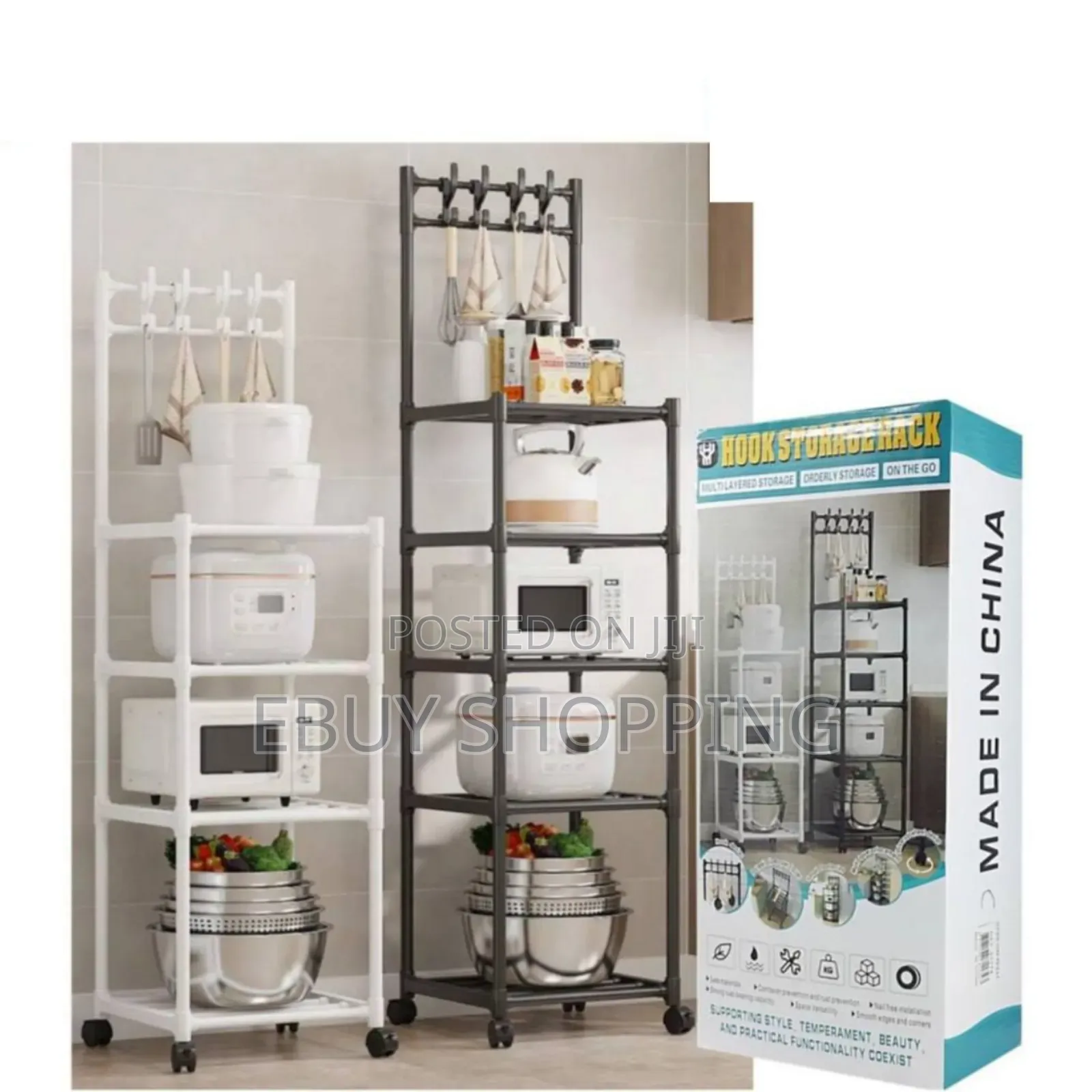 Kitchen Helper Mobile Storage Rack