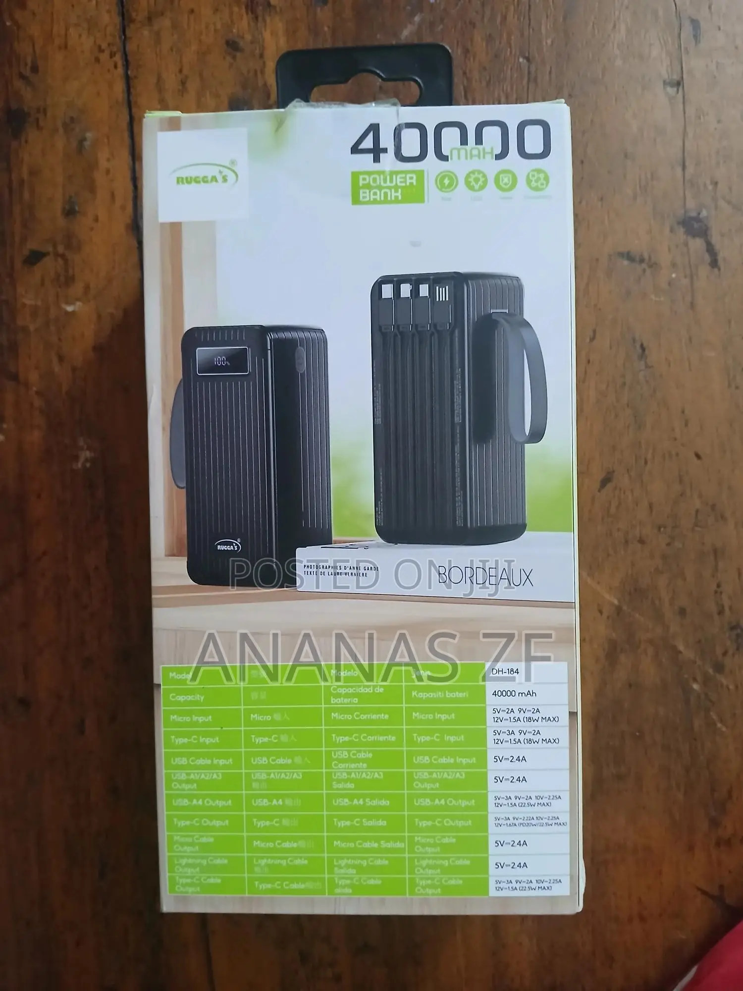 Ruggas Power Bank 40000 Mah