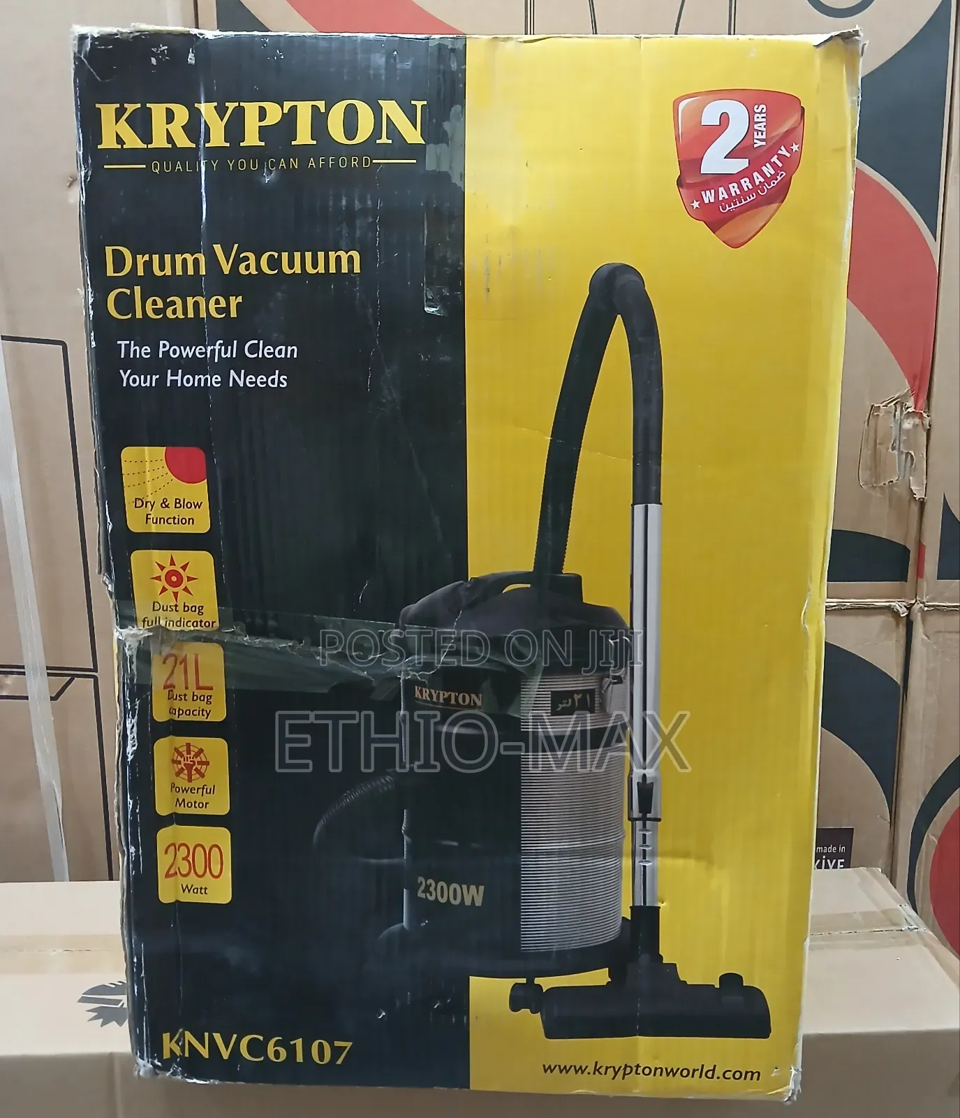 Krypton 21l Drum Vacuum Cleaner – Powerful | Original | Heavy Duty