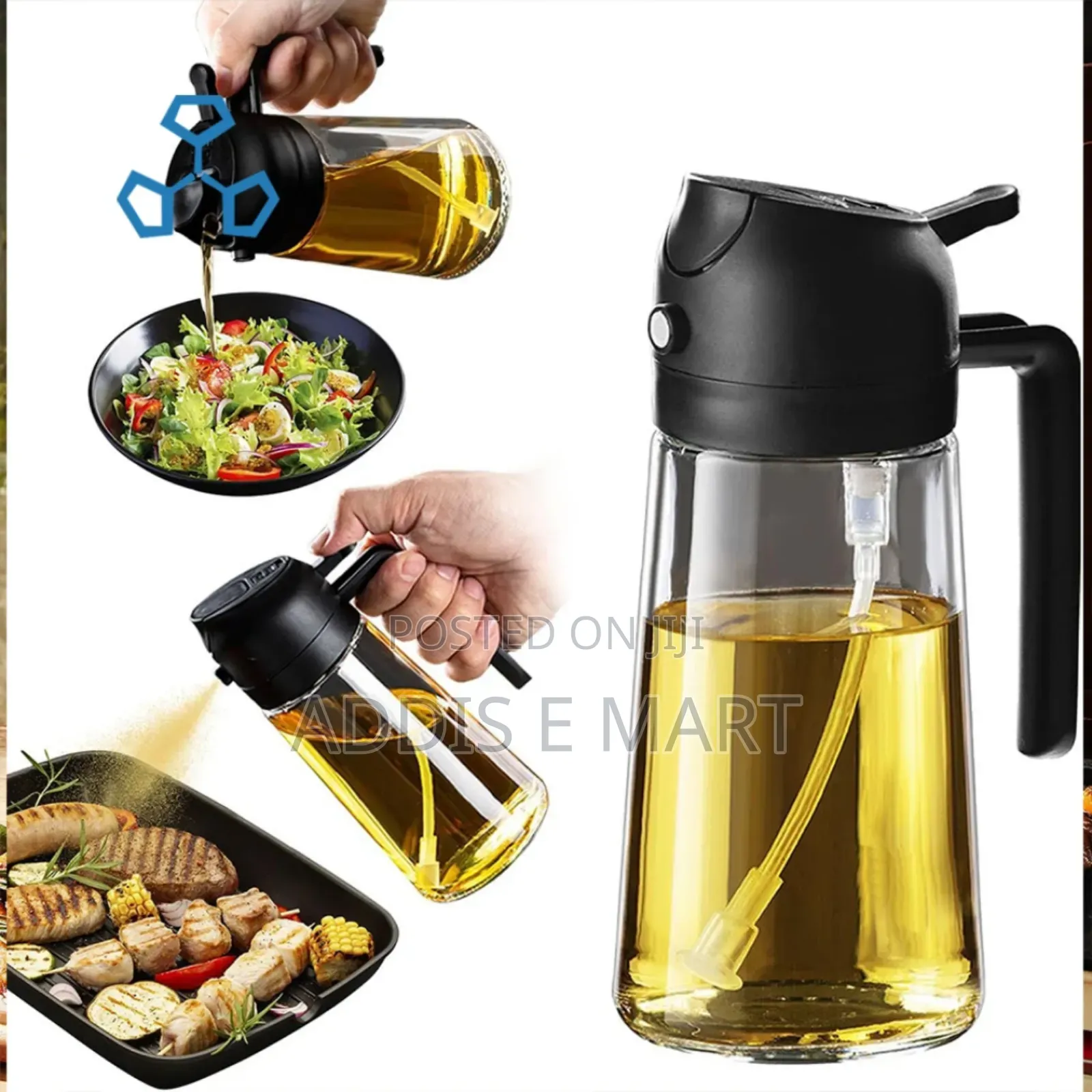 2in1 Oil Spary And Dispenser Bottle