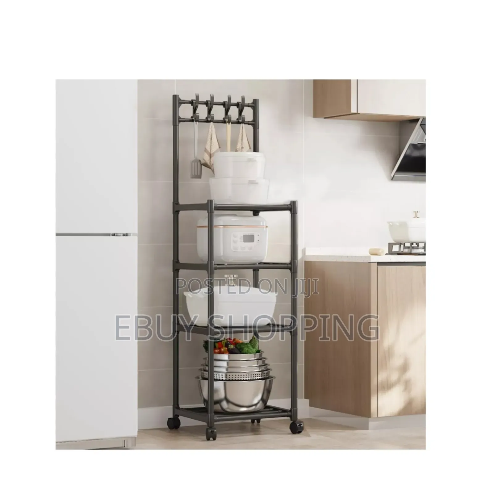 Kitchen Helper Mobile Storage Rack
