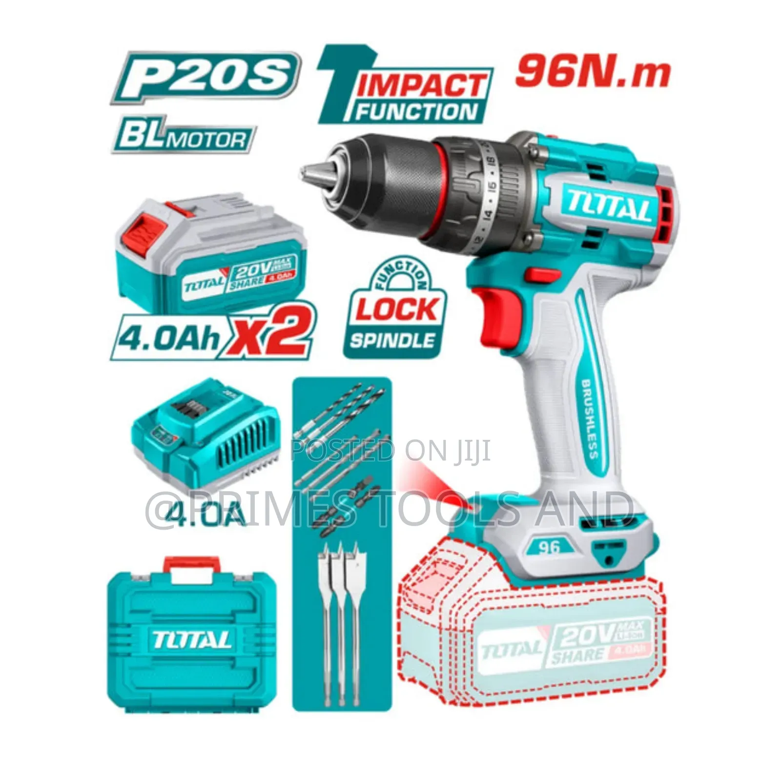Total 12v Cordless Drill / Driver – Li-Ion